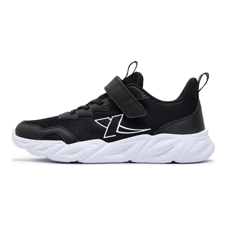 Xtep Synthetic Leather Black Low-Top Running Shoes Casual Comfortable 676415119541 Black/New White
