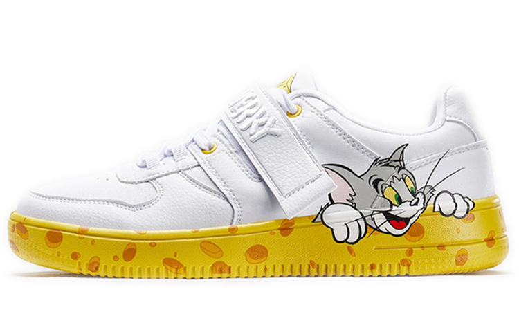 Xtep Tom & Jerry x Velcro Low 'White Yellow' 980119316606