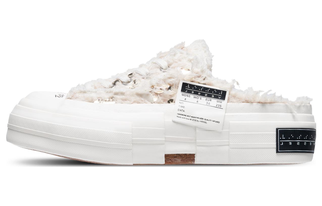 Buy xVESSEL 帆布低帮鞋 '天鹅之心' F23X02G