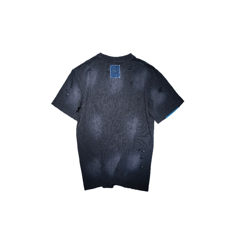 Lookbook xVESSEL 做舊風格圓領T恤 男女適穿款式。 Y22X658B