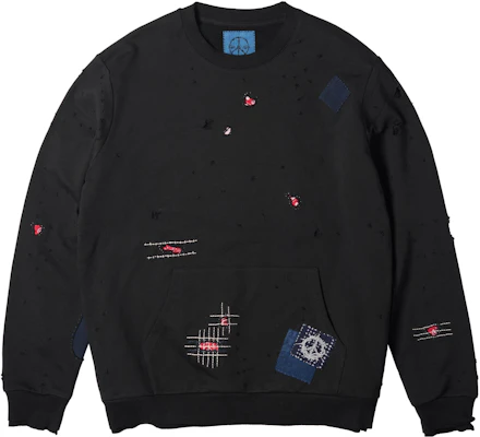 xVESSEL FW22 Hoodie Unisex Hitam Patchwork Vintage Distressed Y22X215B Buy xVESSEL FW22 Hoodie Unisex Hitam Patchwork Vintage Distressed Y22X215B