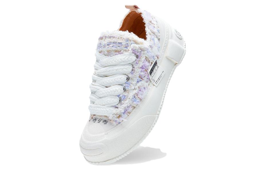 Lookbook xVESSEL G.O.P. 2.0 棉花糖薰衣草粗花呢低幫帆布鞋 紫色 男女同款