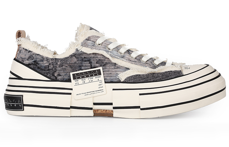 Order xVESSEL G.O.P. 低帮 '灯芯绒灰色扎染’ S21X15G