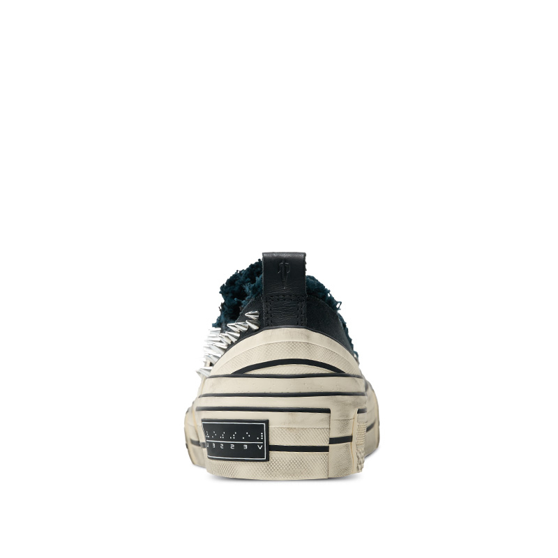 Sizing xVESSEL G.O.P. Lows 'Dewu 8th Anniversary Hitam Bertatah' S23X18B-DW