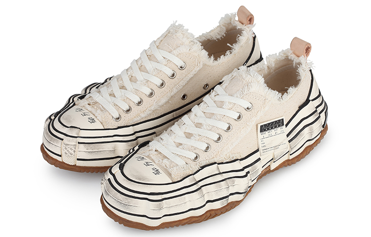 Purchase xVESSEL G.O.P. Lows O.G. White Distortion 基因突變 潮流 耐磨防滑 低筒 帆布鞋 男女同款 白棕