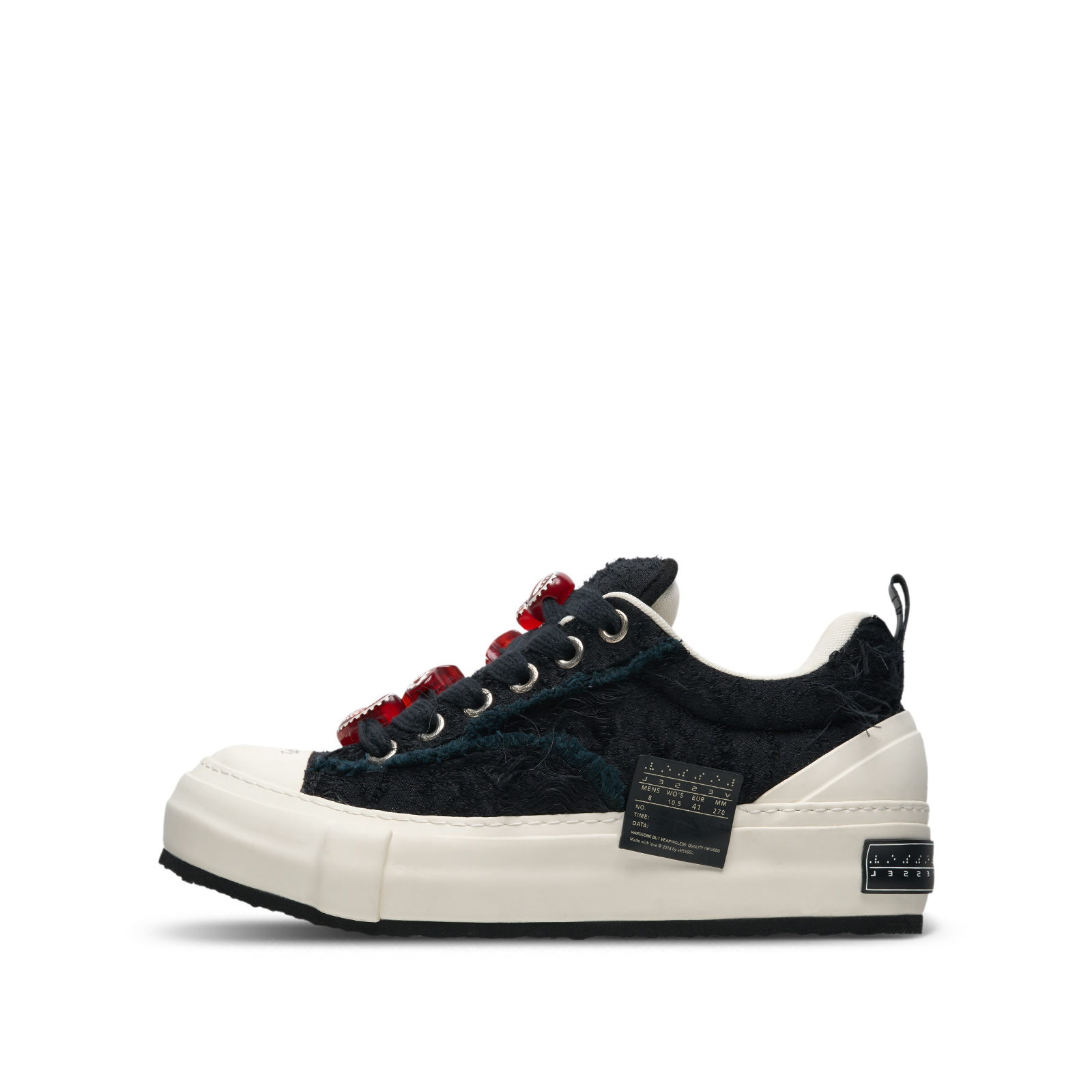 xVESSEL G.O.P. Phantom Nougat Low-Top Canvas Shoes Casual Platform Sneakers F23X28