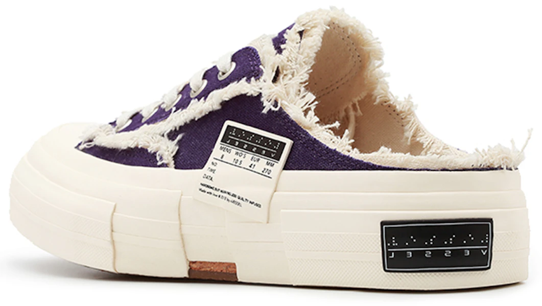 xVESSEL G.O.P. Slip On ''Dekonstruiert Schwarz Lila'' S20X005V Lookbook xVESSEL G.O.P. Slip On ''Dekonstruiert Schwarz Lila'' S20X005V