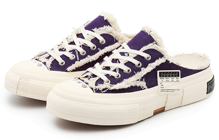 Shop xVESSEL G.O.P. Slip On ''Dekonstruiert Schwarz Lila'' S20X005V