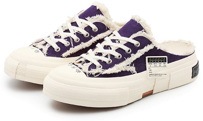 xVESSEL G.O.P. Slip On ''Dekonstruiert Schwarz Lila'' S20X005V Shop xVESSEL G.O.P. Slip On ''Dekonstruiert Schwarz Lila'' S20X005V