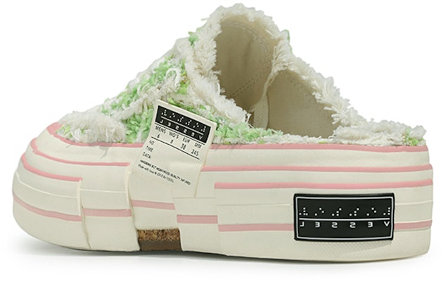 xVESSEL G.O.P. 便鞋 '草绿色粗花呢' S22X39G 1