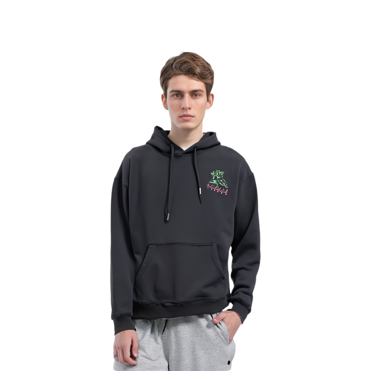 Shop xVESSEL ホーリー・スモーク ブラック フーディ ユニセックス スタイル Y20X715B