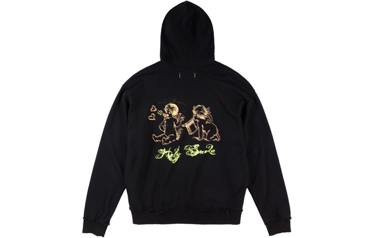 Order xVESSEL Holy Smoke Cherubim Hoodie Black Unisex Sweatshirt Y20X716B