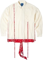 xVESSEL Oversized Patchwork Long Sleeve Shirt Unisex Couple Style White Y22X217W xVESSEL Oversized Patchwork Long Sleeve Shirt Unisex Couple Style White Y22X217W