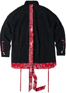 xVESSEL Oversized Patchwork Long Sleeve Shirt Unisex Couple Style White Y22X217W Purchase xVESSEL Oversized Patchwork Long Sleeve Shirt Unisex Couple Style White Y22X217W