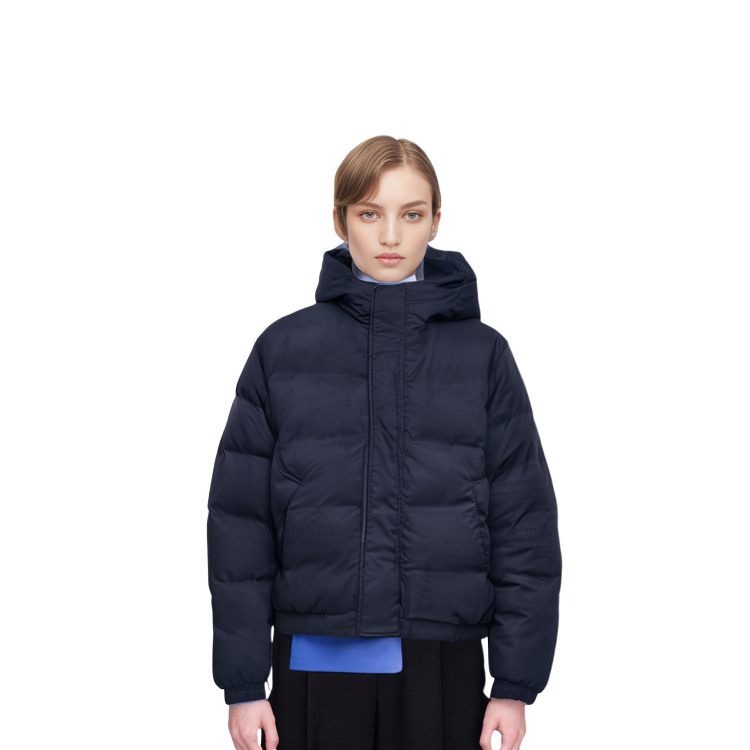 Cheap xVESSEL Paisley 寬鬆版連帽羽絨夾克 男女款 黑色 Y23X701B