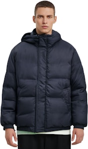 xVESSEL Paisley 寬鬆版連帽羽絨夾克 男女款 黑色 Y23X701B 1