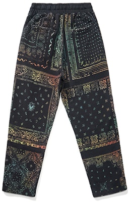 xVESSEL 페이즐리 패치워크 유니섹스 스웻팬츠 블랙 Y22X613B Lookbook xVESSEL 페이즐리 패치워크 유니섹스 스웻팬츠 블랙 Y22X613B