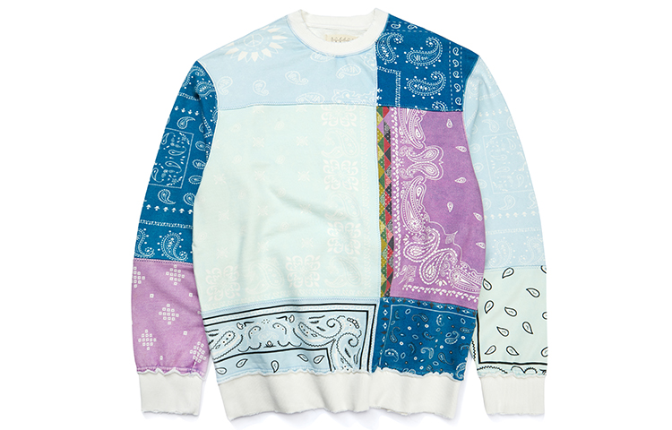 xVESSEL Paisley Patchwork Sweatshirt Unisex Y21X714B