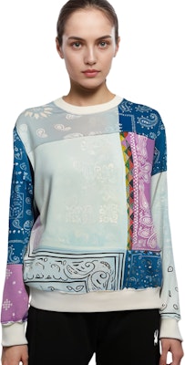 xVESSEL 페이즐리 패치워크 스웨트셔츠 유니섹스 Y21X714B 1