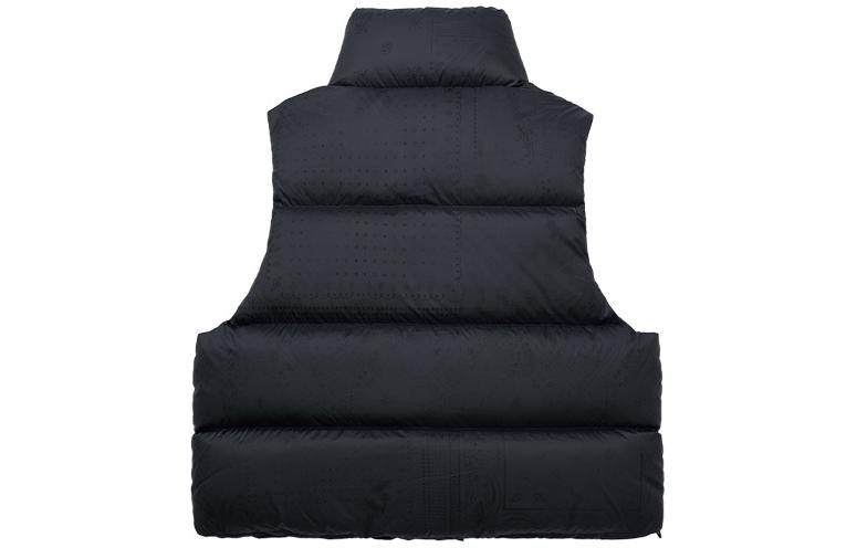 Lookbook xVESSEL Paisley 拉鍊寬鬆背心 男女適用 黑色 Y24X702B