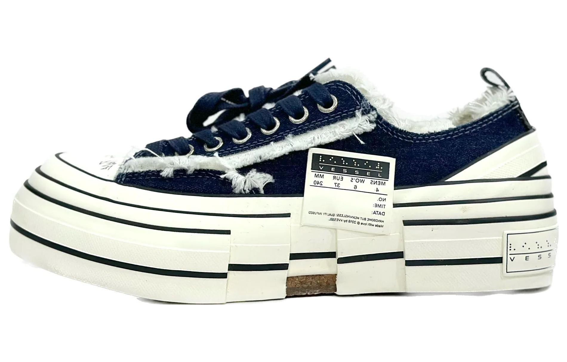 xVESSEL PEACE AND AFTER x Canvas Low 'Slip Resistant Blue' PA-23XVAC-02