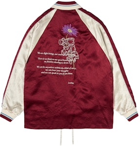 xVESSEL 可逆橫須賀刺繡緞面飛行夾克 男女流行款式 y23x682p 7