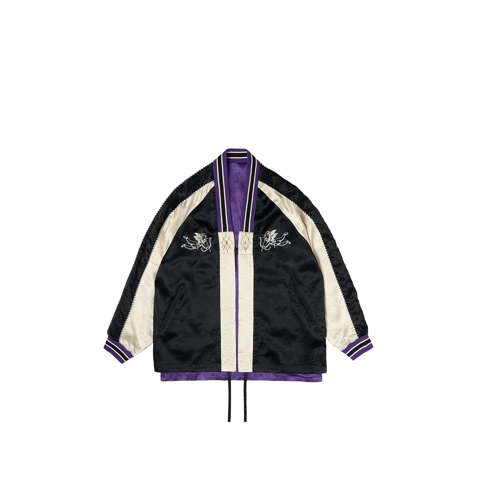 Order xVESSEL 可逆橫須賀刺繡緞面飛行夾克 男女流行款式 y23x682p