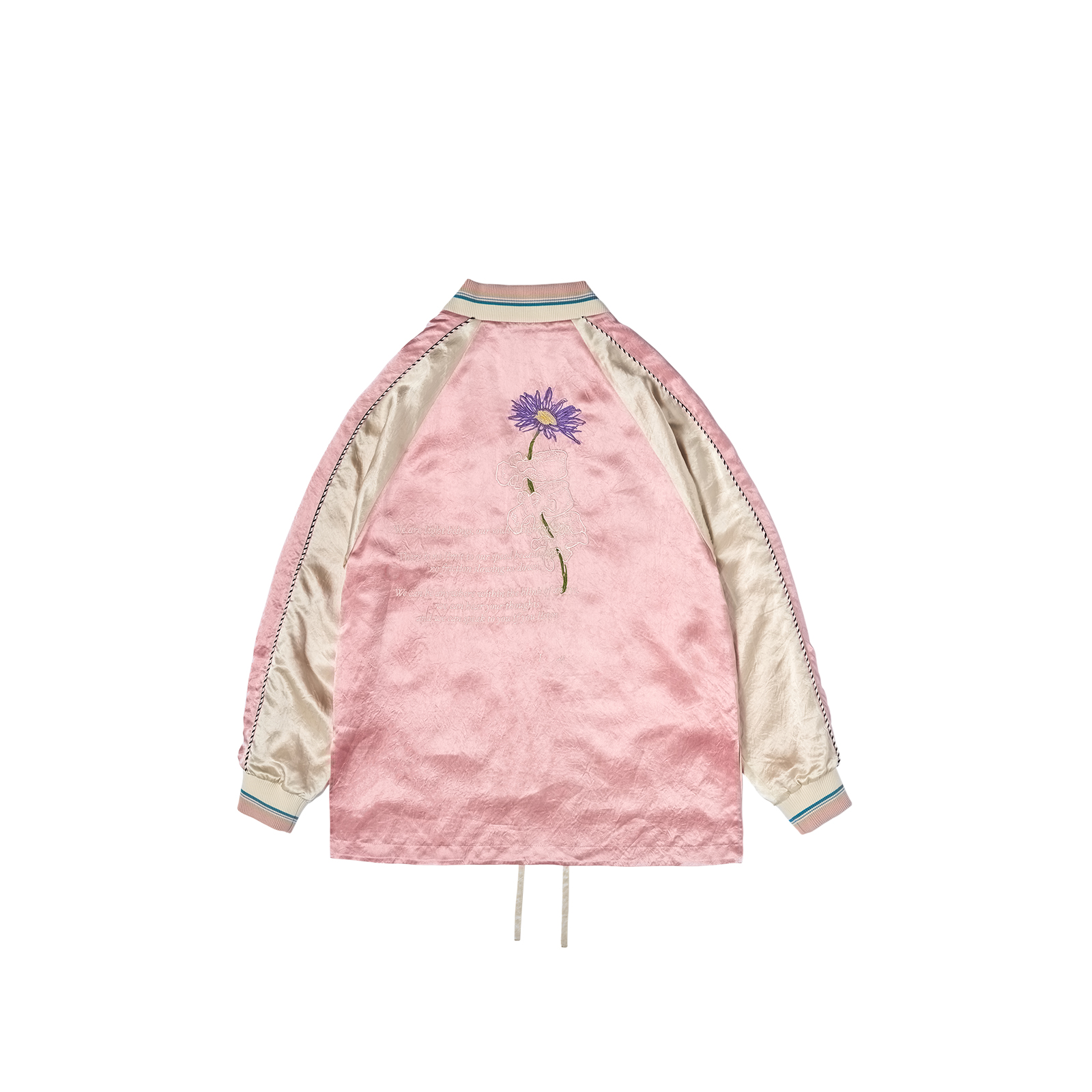 Sizing xVESSEL 可逆橫須賀刺繡緞面飛行夾克 男女流行款式 y23x682p