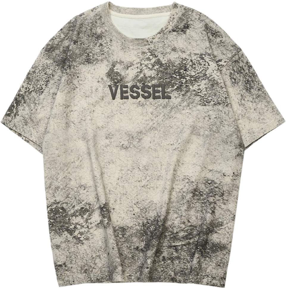 x-vessel-splattered-ink-crewneck-tee-unisex-gray-y24-aw-770