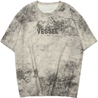 xVESSEL Splattered Ink Crewneck Tee Unisex Gray Y24AW770 xVESSEL Splattered Ink Crewneck Tee Unisex Gray Y24AW770