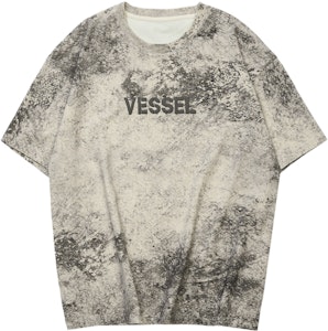 xVESSEL Splattered Ink Crewneck Tee Unisex Gray Y24AW770 Order xVESSEL Splattered Ink Crewneck Tee Unisex Gray Y24AW770