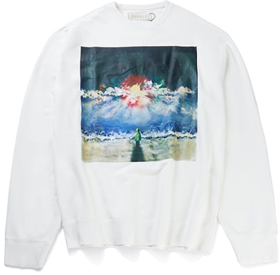 xVESSEL サンライズ プリント ユニセックス フーディー ホワイト Y20X712W1 Order xVESSEL サンライズ プリント ユニセックス フーディー ホワイト Y20X712W1