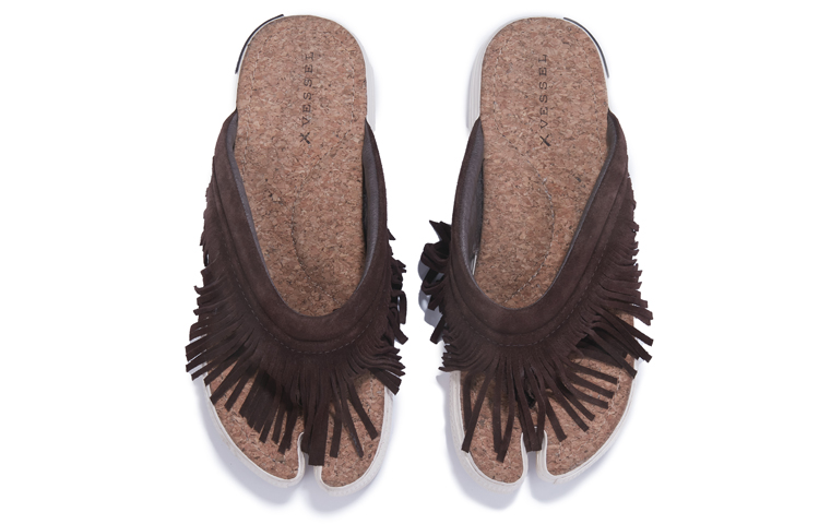 Purchase xVESSEL Kasut Gelincir Hujung Rumbai 'Deep Coffee' S23X14Z