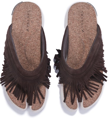 xVESSEL Tassel Toe Slides 'Deep Coffee' S23X14Z Purchase xVESSEL Tassel Toe Slides 'Deep Coffee' S23X14Z