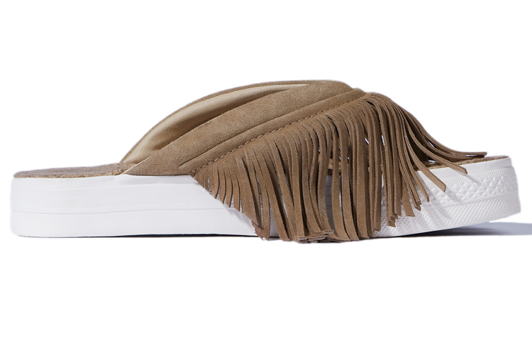 xVESSEL Tassel Toe Slides 'Light Brown' 圖 2