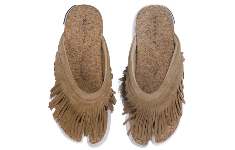 xVESSEL Tassel Toe Slides 'Light Brown' 圖 5