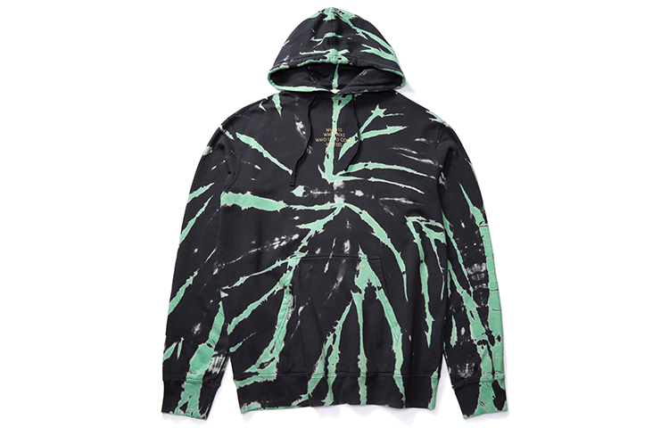 xVESSEL Tie-Dye Pullover Hoodie Unisex Green Y20X705G