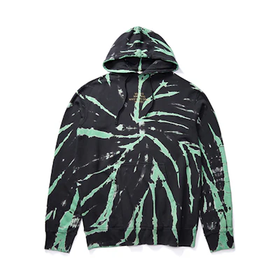 xVESSEL Tie-Dye Pullover Hoodie Unisex Green Y20X705G