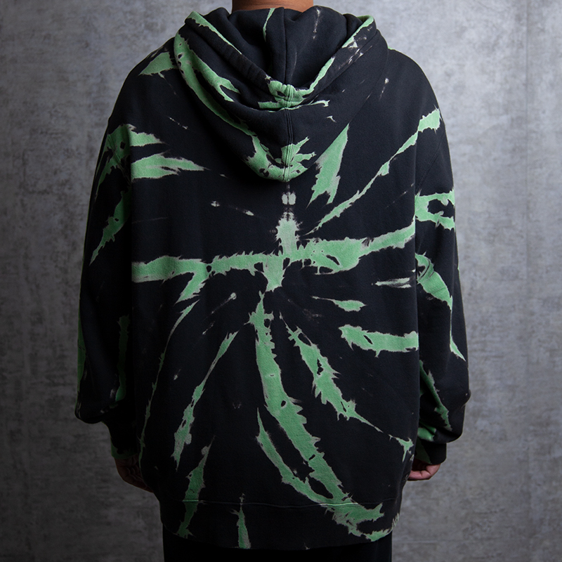 Purchase xVESSEL タイダイ プルオーバーフーディ ユニセックス グリーン Y20X705G