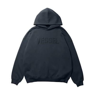 xVESSEL Unisex Oversized Casual Hoodie Black Y23SS720B