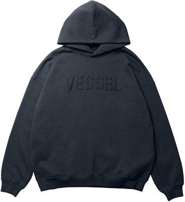 xVESSEL ユニセックス オーバーサイズ カジュアル フーディー ブラック Y23SS720B Order xVESSEL ユニセックス オーバーサイズ カジュアル フーディー ブラック Y23SS720B