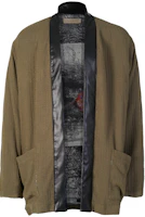 xVESSEL Van Ness Album Logo Embroidered Loose-fit Kimono Jacket Army Green Unisex Y23X656G xVESSEL Van Ness Album Logo Embroidered Loose-fit Kimono Jacket Army Green Unisex Y23X656G