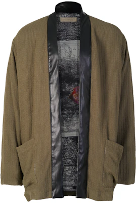 xVESSEL Van Ness Album Logo Embroidered Loose-fit Kimono Jacket Army Green Unisex Y23X656G Buy xVESSEL Van Ness Album Logo Embroidered Loose-fit Kimono Jacket Army Green Unisex Y23X656G