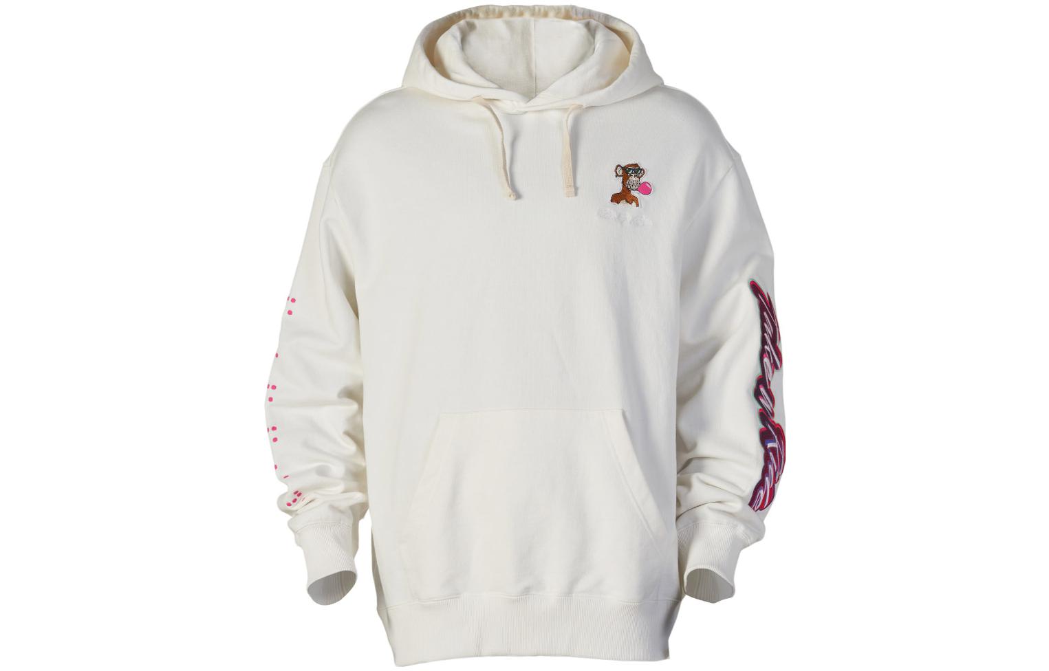 xVESSEL Van Ness Album Logo Print White Hoodie Unisex Couple Style Y23X621W