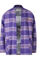 xVESSEL Van Ness Album Plaid Monkey Embroidered Tang Jacket Unisex Casual Style Y23X678P xVESSEL Van Ness Album Plaid Monkey Embroidered Tang Jacket Unisex Casual Style Y23X678P