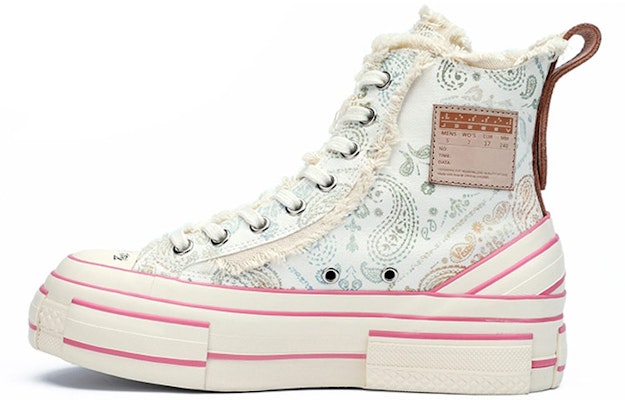 xVESSEL G.O.P. Highs Paisley Fluorescence 增高 高筒 板鞋 男女款 白 Buy xVESSEL G.O.P. Highs Paisley Fluorescence 增高 高筒 板鞋 男女款 白