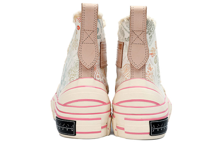 Shop xVESSEL G.O.P. Highs Paisley Fluorescence 增高 高筒 板鞋 男女款 白