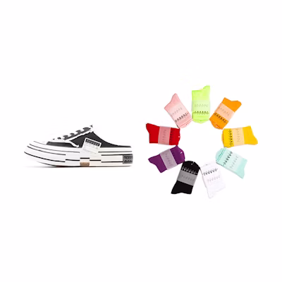 xVESSEL VESSEL G.O.P. Slip-On 'Essentials Black White'