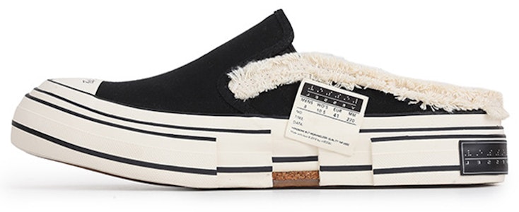 xVESSEL VESSEL GOP 一脚蹬“黑色画布无鞋带” F22X37B Buy xVESSEL VESSEL GOP 一脚蹬“黑色画布无鞋带” F22X37B