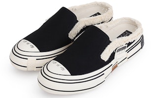 xVESSEL G.O.P. 黑色無鞋帶一腳蹬半拖硫化 低筒 帆布鞋 男女兩用 黑色 Order xVESSEL G.O.P. 黑色無鞋帶一腳蹬半拖硫化 低筒 帆布鞋 男女兩用 黑色